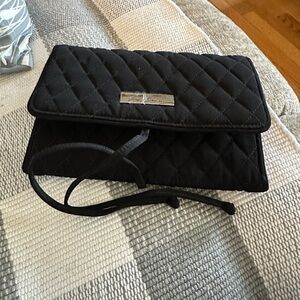 Vera Bradley Black, quilted jewelry roll all wrapped up